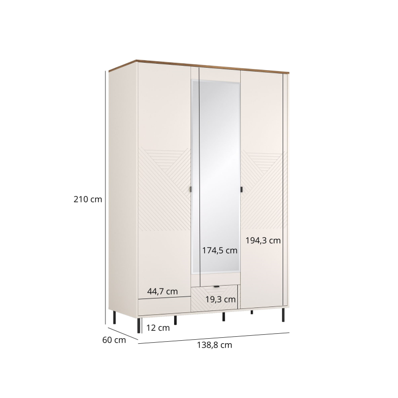 EVO spinta 3D su veidrodžiu