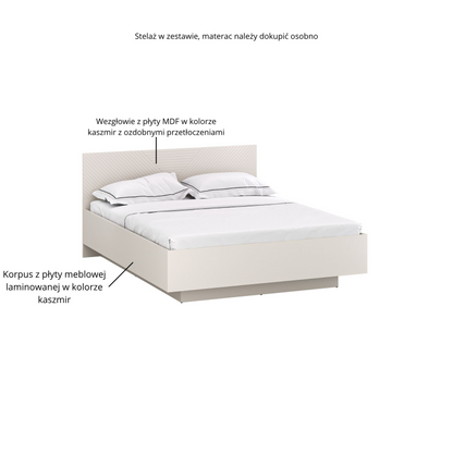 EVO lova 160 su patalynės dėže