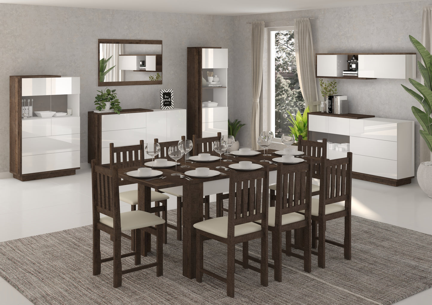 Svetainės baldų kolekcija HYBRID