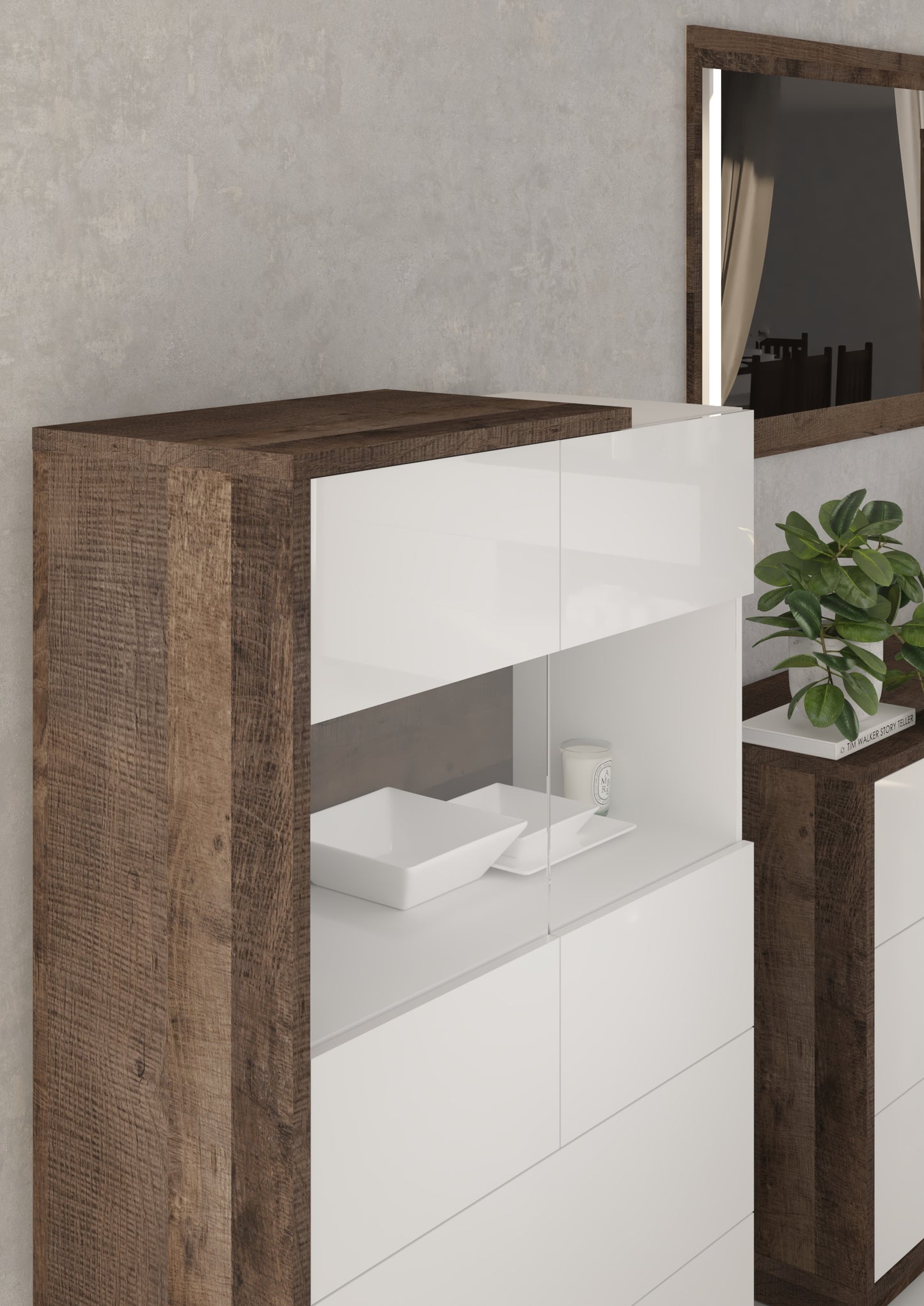 Svetainės baldų kolekcija HYBRID