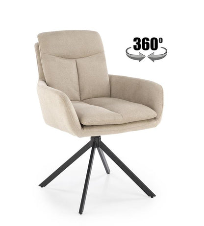 Valgomojo kėdė/fotelis K536 smėlio sp.