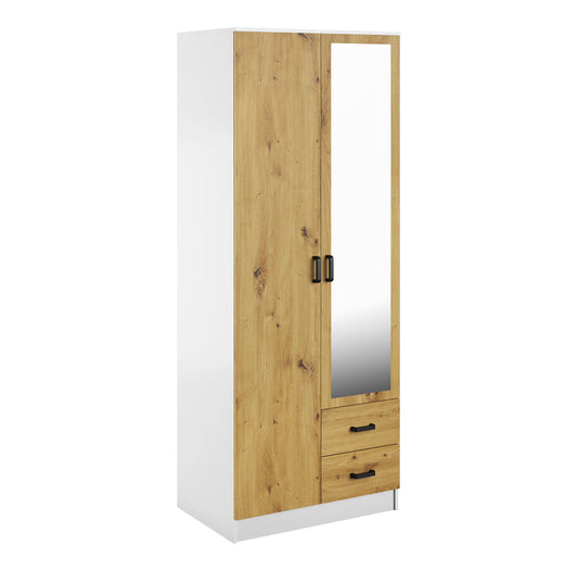 KAMI SFZ2D2S spinta su veidrodžiu, balta/artisan