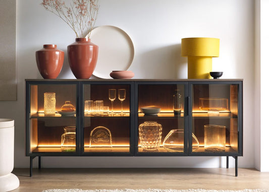 LUMI komoda 4D, ąžuolas dunin