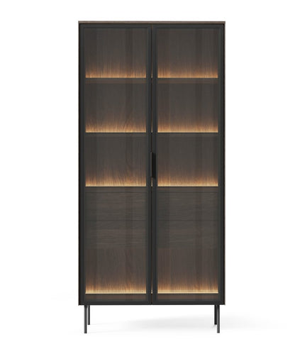 LUMI vitrina 2D2S, ąžuolas dunin