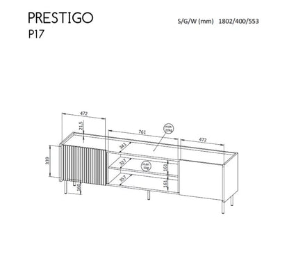 TV/RTV spintelė PRESTIGO P17 DOL