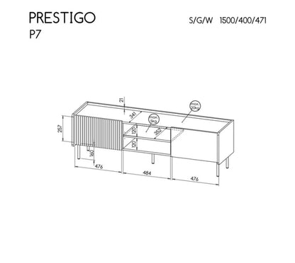 PRESTIGO P7 RTV 2D DOL spintelė