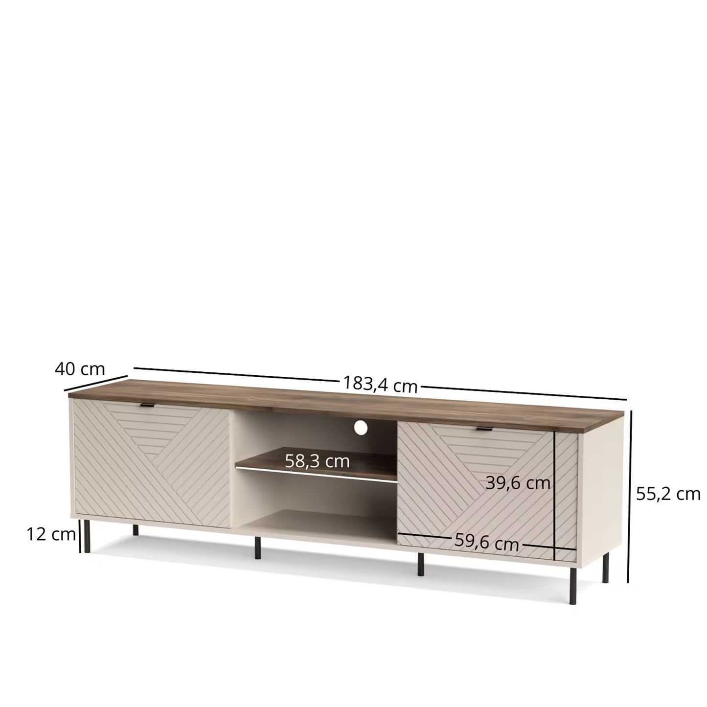 EVO RTV staliukas 2D/180