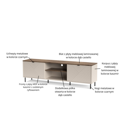 EVO RTV staliukas 2D/180