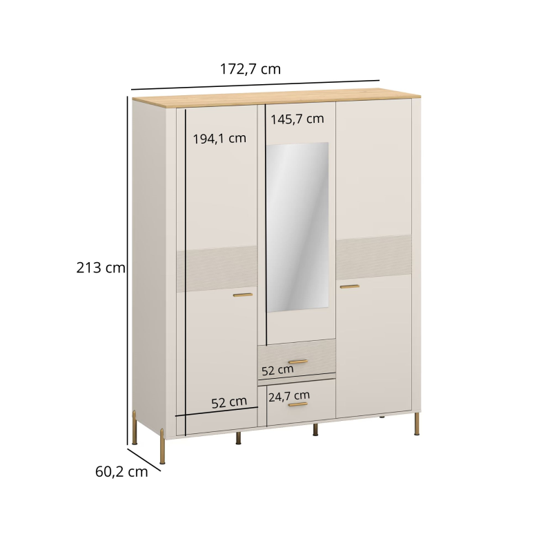 RUBEN spinta 3-ų durų