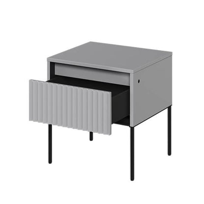 Naktinis staliukas/spintelė TREND TR-10 (pilka)