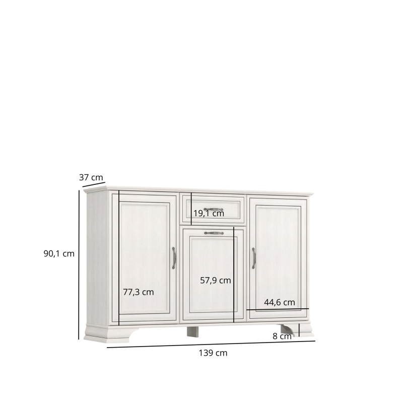 TIFFANY II KOM3D1S komoda
