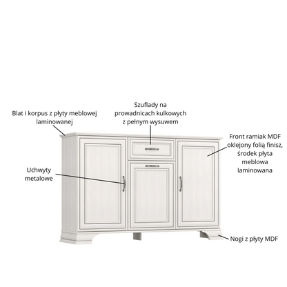 TIFFANY II KOM3D1S komoda