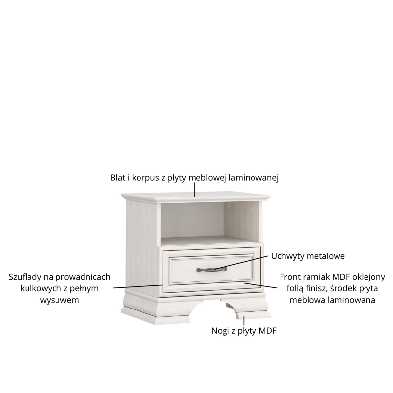 TIFFANY II naktinė spintelė
