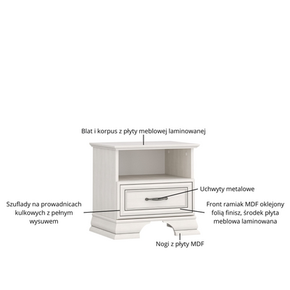 TIFFANY II naktinė spintelė