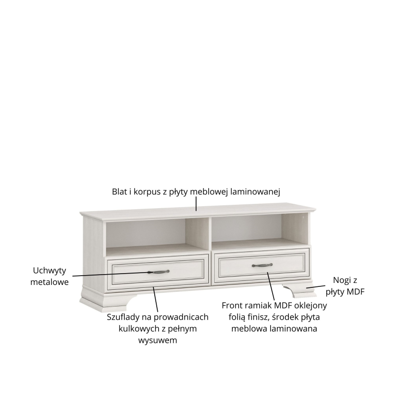 TIFFANY II RTV spintelė 2S