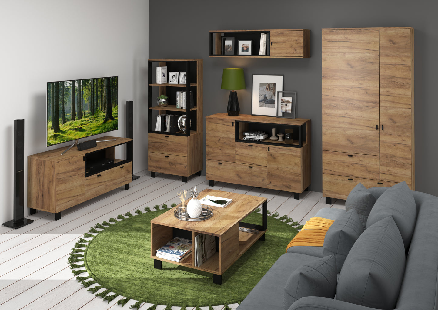 Svetainės baldų kolekcija VEGAS