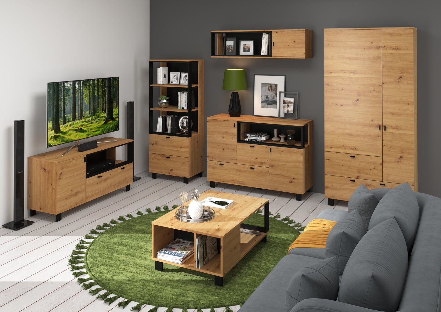 Svetainės baldų kolekcija VEGAS