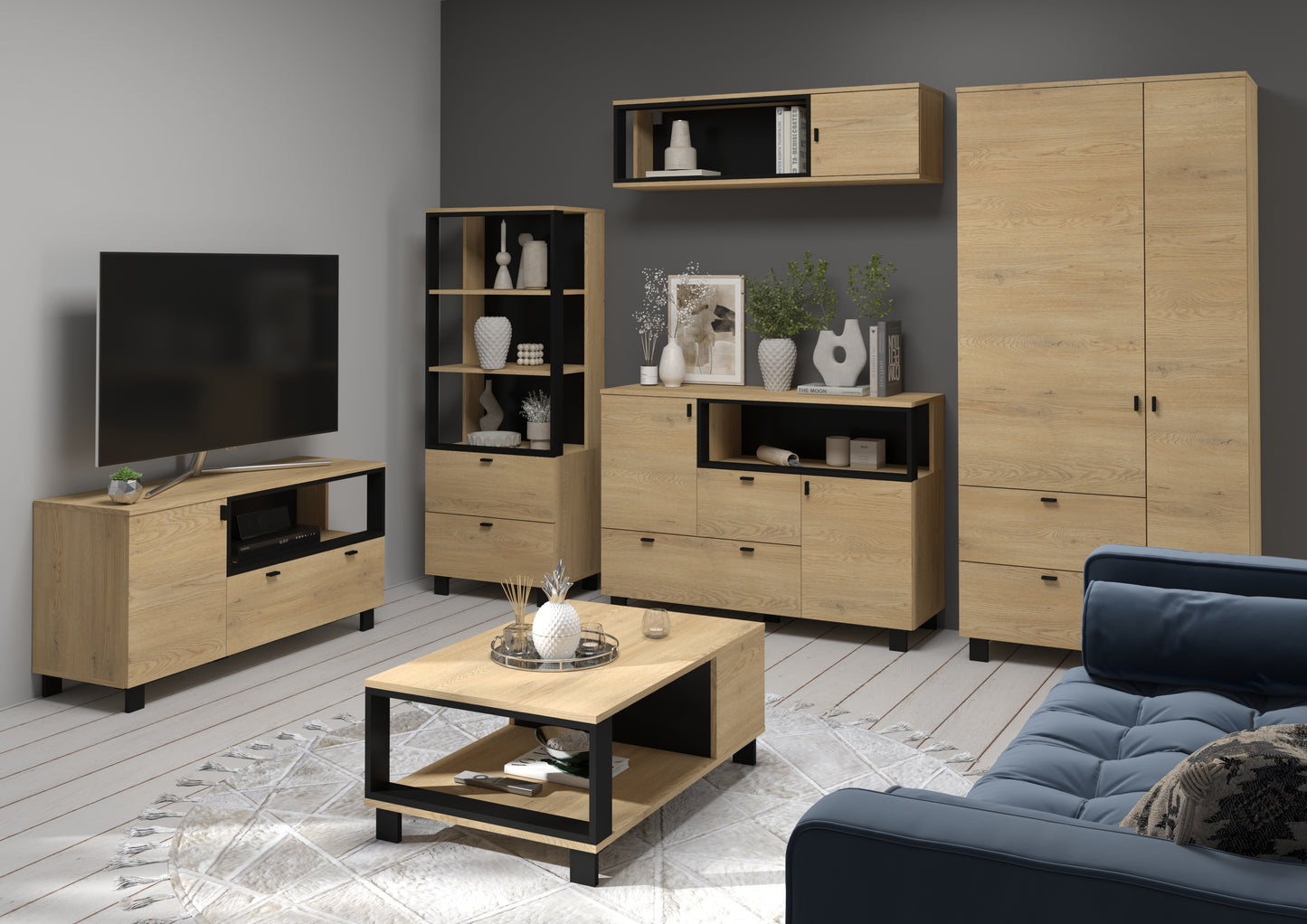 Svetainės baldų kolekcija VEGAS