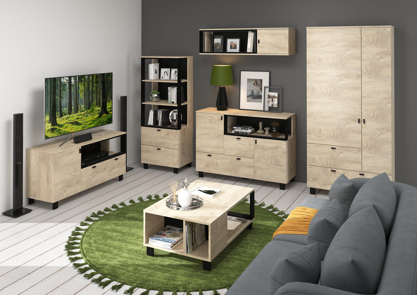 Svetainės baldų kolekcija VEGAS