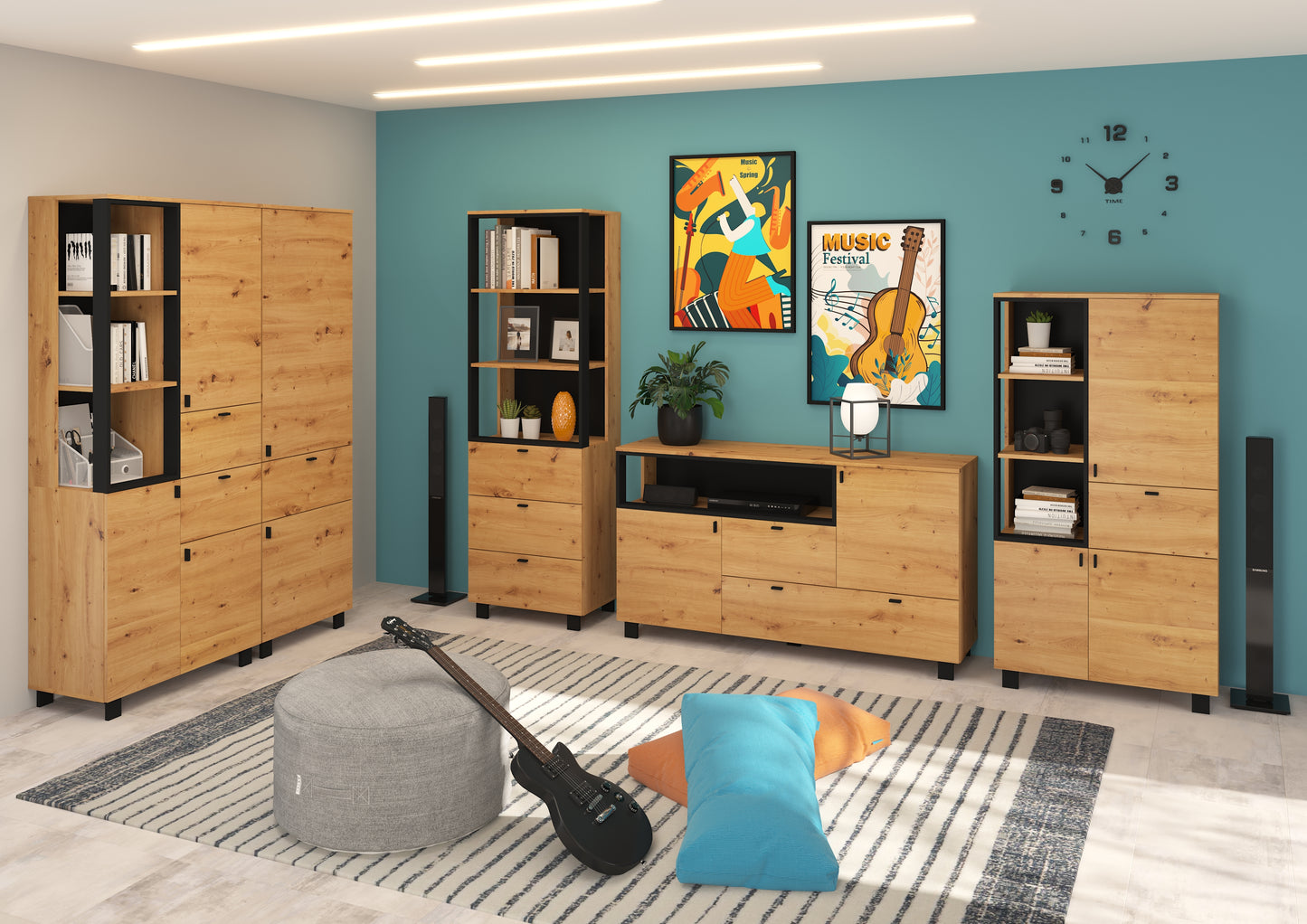 Svetainės baldų kolekcija VEGAS