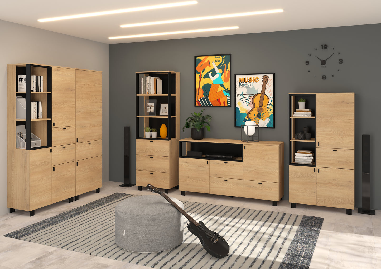 Svetainės baldų kolekcija VEGAS