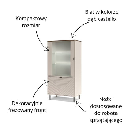 EVO vitrina žema 1D1W