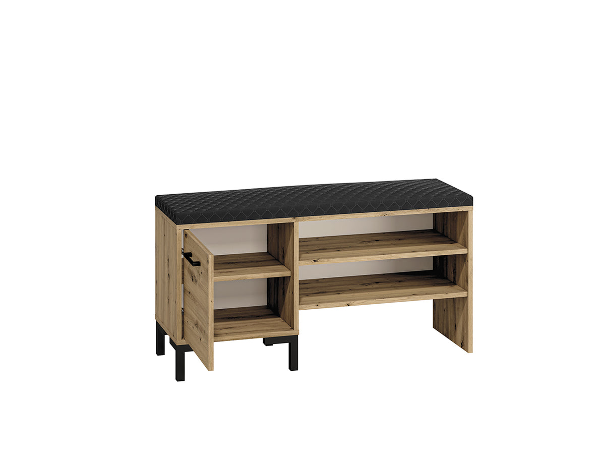 NEVIO 05 batų spintelė, „Dąb Artisan“ ąžuolo dekoras