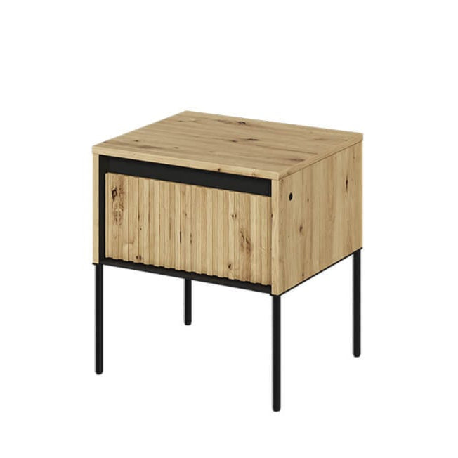 Naktinis staliukas/spintelė TREND TR-10 (ąžuolas)