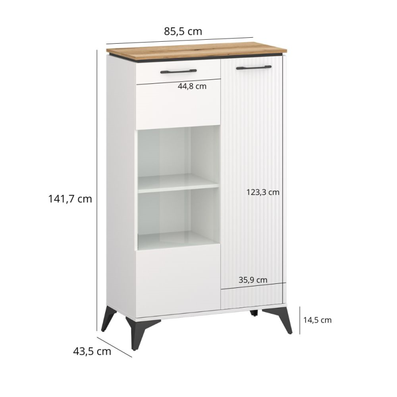 VELUTTO vitrina žema