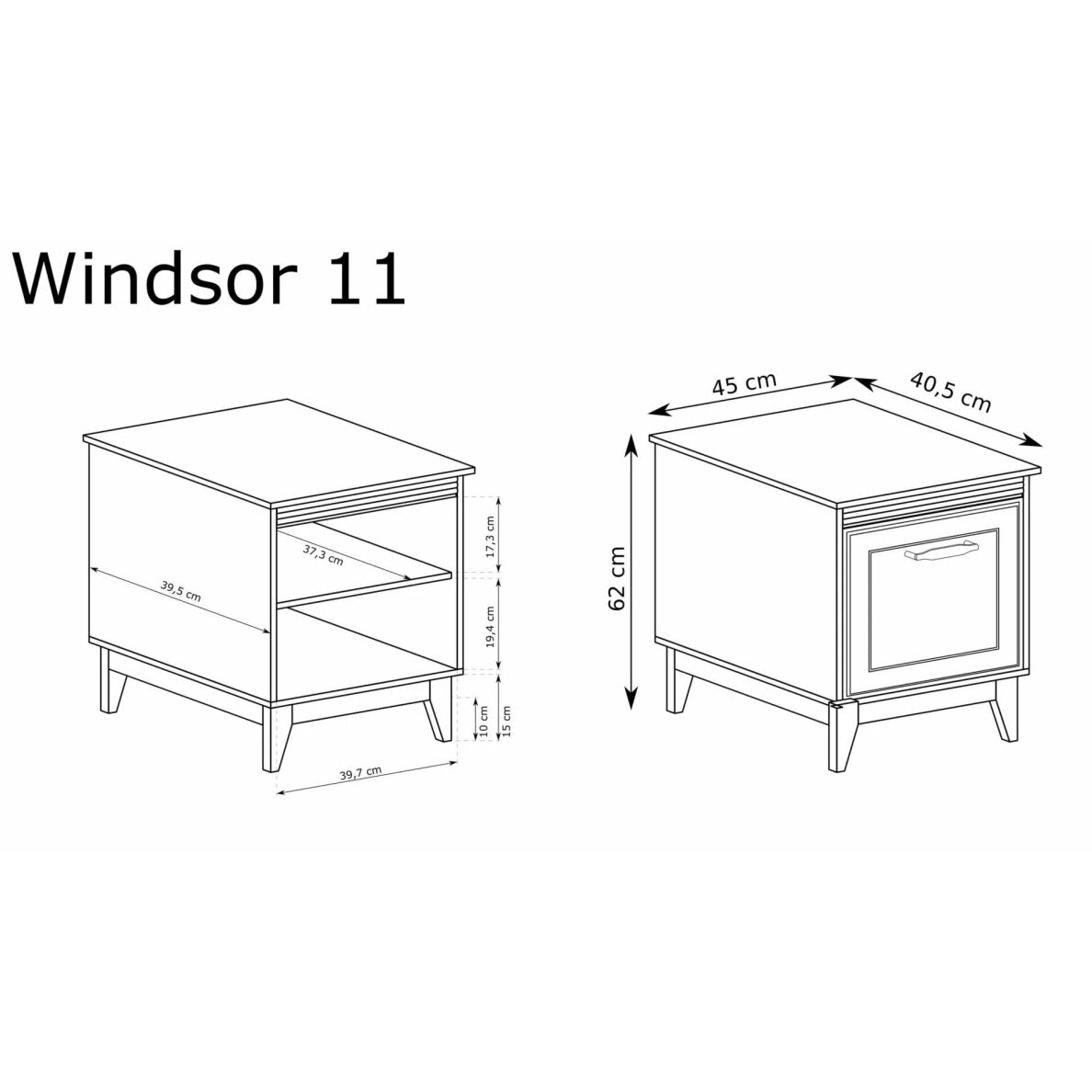 WINDSOR W-11 naktinė spintelė