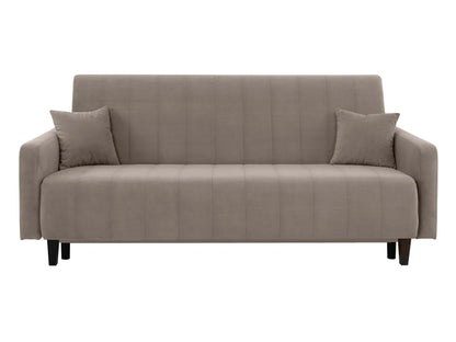 Sofa-lova Marcia – funkcionalumas, komfortas ir elegancija, švelniai ruda